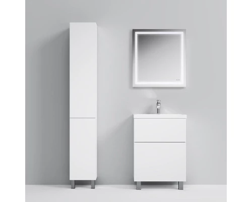 Зеркало для ванной на стену Am.Pm Gem M91AMOX0651WG с LED-подсветкой по периметру, 65 см