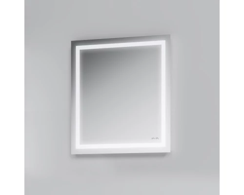 Зеркало для ванной на стену Am.Pm Gem M91AMOX0651WG с LED-подсветкой по периметру, 65 см