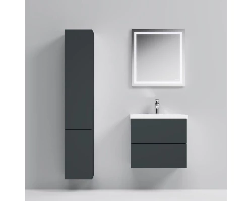 Тумба под раковину Am.Pm Gem M90FHX06022GM, подвесная, 60 см, 2 ящика push-to-open, графит матовый