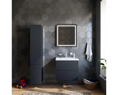 Тумба под раковину Am.Pm Gem M90FHX06022GM, подвесная, 60 см, 2 ящика push-to-open, графит матовый