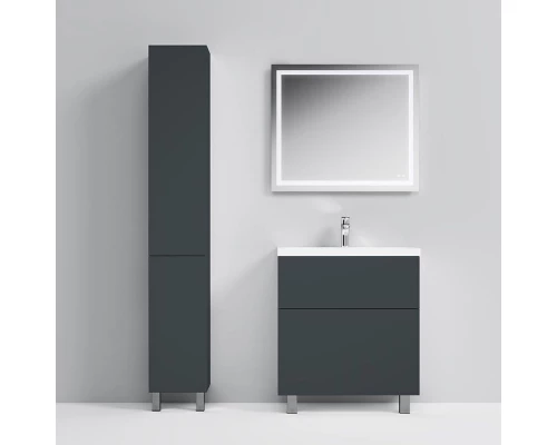 Тумба под раковину Am.Pm Gem M90FSX07522GM32, напольная, 75 см, 2 ящика push-to-open, графит матовый