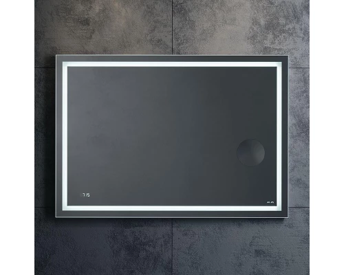 Зеркало Am.Pm Gem M91AMOX1003WG, 100 см с контурной Led-подсветкой, часами и косметическим зеркалом