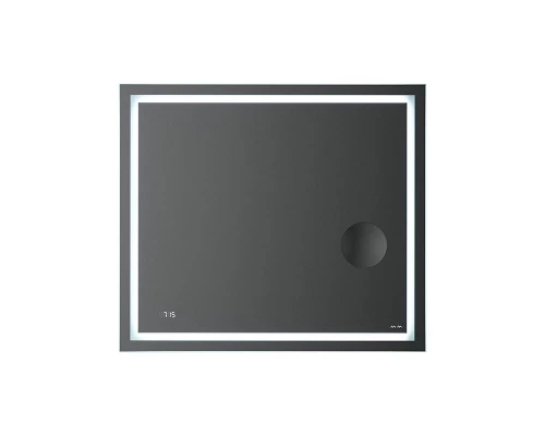 Зеркало Am.Pm Gem M91AMOX0803WG, 80 см с контурной Led-подсветкой, часами и косметическим зеркалом