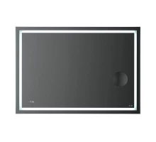 Зеркало Am.Pm Gem M91AMOX1003WG, 100 см с контурной Led-подсветкой, часами и косметическим зеркалом
