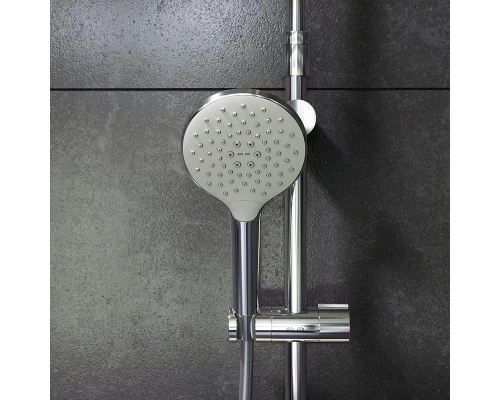 Душевой гарнитур Am.Pm Like F0780200 с верхним душем и регулируемой штангой, хром