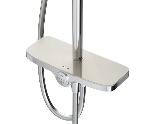 Душевой гарнитур Am.Pm Like F0780200 с верхним душем и регулируемой штангой, хром