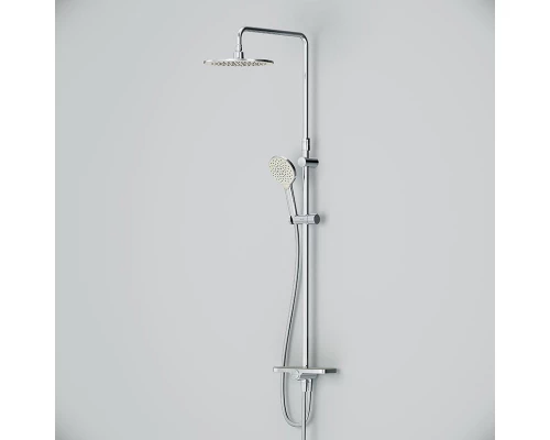 Душевой гарнитур Am.Pm Like F0780200 с верхним душем и регулируемой штангой, хром