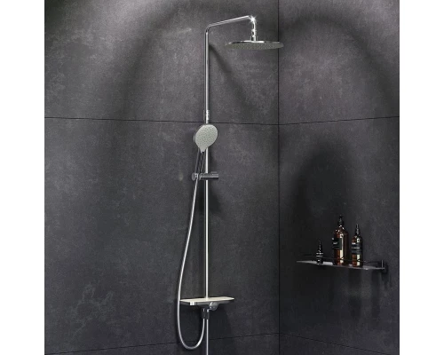 Душевой гарнитур Am.Pm Like F0780200 с верхним душем и регулируемой штангой, хром