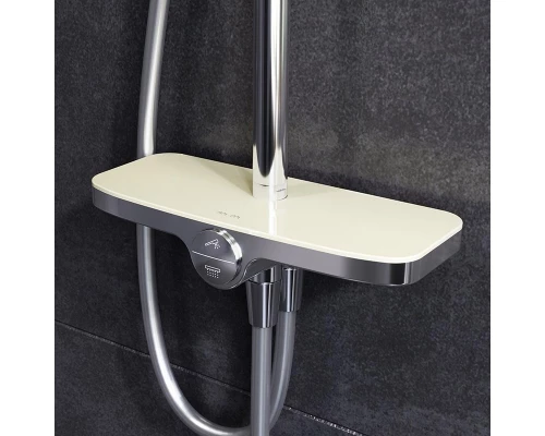 Душевой гарнитур Am.Pm Like F0780200 с верхним душем и регулируемой штангой, хром