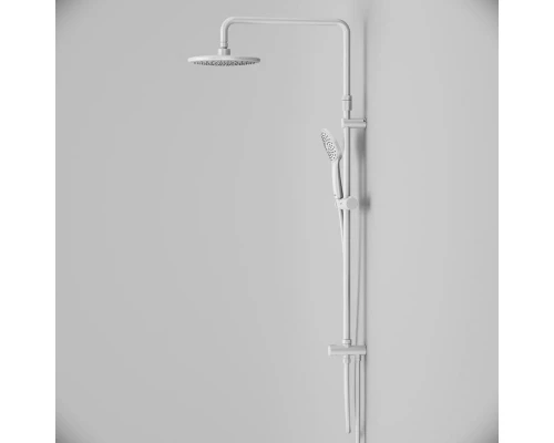 Душевой гарнитур Am.Pm Gem с верхним душем 22 см, 1 режим лейки, штанга 103,-146 см, белая, F0790033