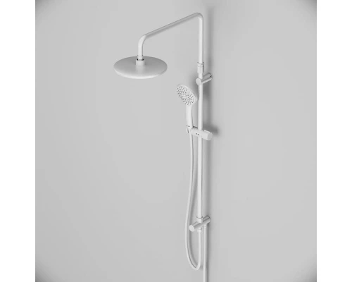 Душевой гарнитур Am.Pm Gem с верхним душем 22 см, 1 режим лейки, штанга 103,-146 см, белая, F0790033