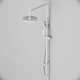 Душевой гарнитур Am.Pm Gem с верхним душем 22 см, 1 режим лейки, штанга 103,-146 см, белая, F0790033