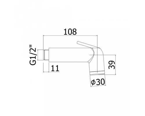 Гигиенический набор Paffoni Minorca ZDUP099CR, хром