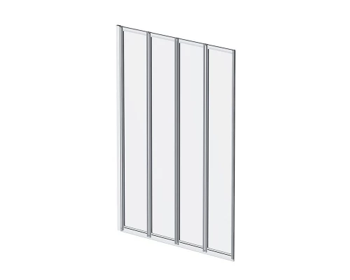 Душевая шторка на ванну Am.Pm Like W80BS-100-140CT, 100х140 см, поворотно-складная, профиль хром, стекло прозрачное