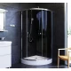 Душевой уголок Am.Pm Like Solo Slide 90 x 90 см, профиль глянцевый хром, стекло тонированное, W83G-315-090CG