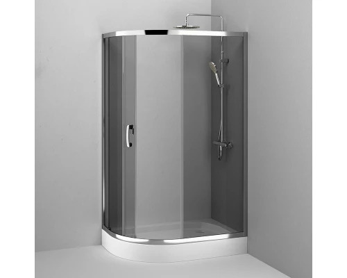 Душевой уголок Am.Pm Like Solo Slide 120 x 80 см, профиль глянцевый хром, стекло тонированное, W83G-302U120CG