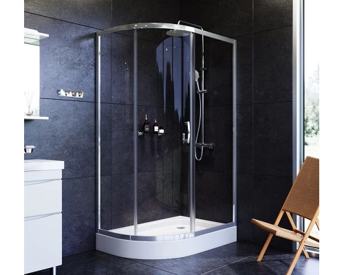 Душевой уголок Am.Pm Like Solo Slide 120 x 80 см, профиль глянцевый хром, стекло прозрачное, W83G-302U120CT