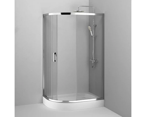 Душевой уголок Am.Pm Like Solo Slide 120 x 80 см, профиль глянцевый хром, стекло прозрачное, W83G-302U120CT