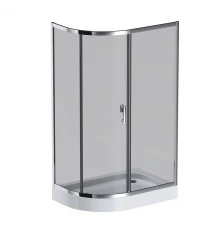 Душевой уголок Am.Pm Like Solo Slide 120 x 80 см, профиль глянцевый хром, стекло тонированное, W83G-302U120CG