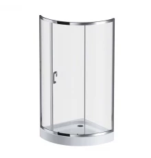 Душевой уголок Am.Pm Like Solo Slide 90 x 90 см, профиль глянцевый хром, стекло прозрачно, W83G-315-090CT