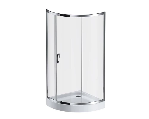 Душевой уголок Am.Pm Like Solo Slide 90 x 90 см, профиль глянцевый хром, стекло прозрачно, W83G-315-090CT