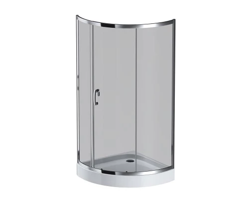 Душевой уголок Am.Pm Like Solo Slide 90 x 90 см, профиль глянцевый хром, стекло тонированное, W83G-315-090CG