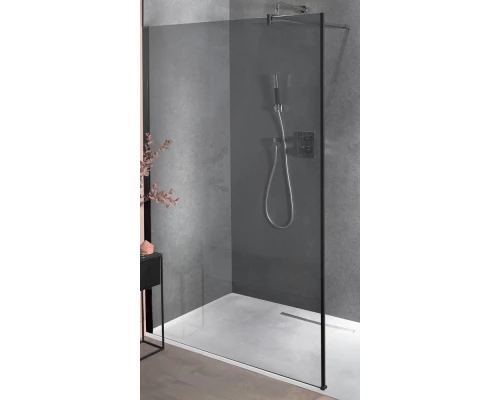 Душевой уголок Jacob Delafon Contra Walk In, 120 см, профиль черный, стекло прозрачное, E22W120-BLV