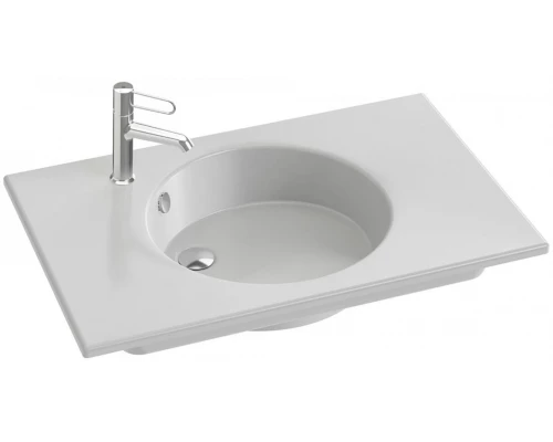 Раковина-столешница Jacob Delafon Odeon Rive Gauche EXAW112-Z-00, 80 см, с полированной нижней поверхностью (для установки на мебель)