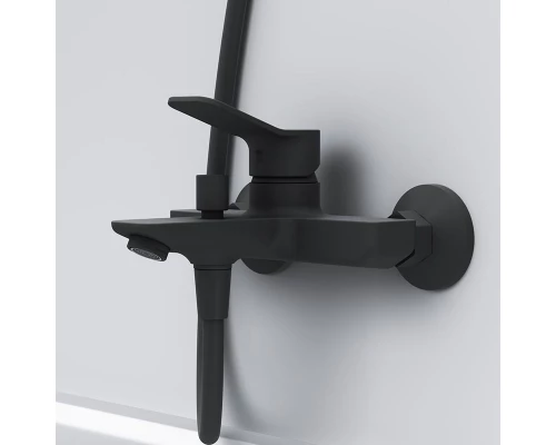 Смеситель AM.PM X-Joy F85A10022 для ванны и душа, черный матовый