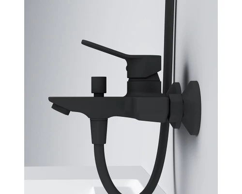 Смеситель AM.PM X-Joy F85A10022 для ванны и душа, черный матовый