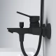 Смеситель AM.PM X-Joy F85A10022 для ванны и душа, черный матовый