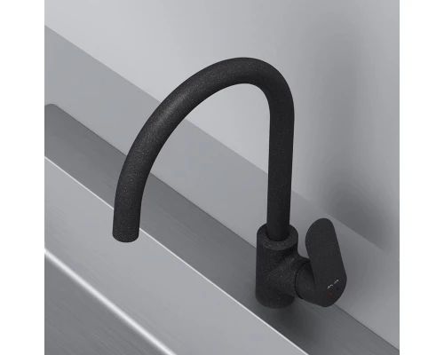 Смеситель Am.Pm Like F8007722, для кухни с каналом для питьевой воды, черный матовый