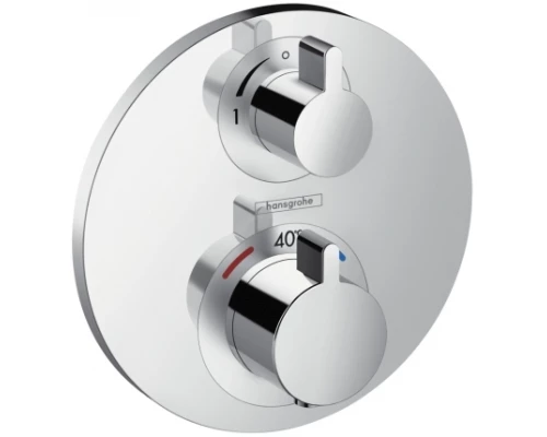 Смеситель Hansgrohe Ecostat S для душа, с запорным вентилем, хром, 15757000