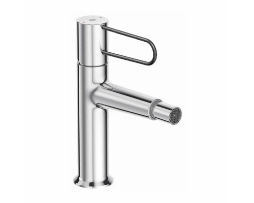 Смеситель для биде Jacob Delafon Odeon Rive Gauche E21033-BL-CP с донным клапаном, хром, ручка черная