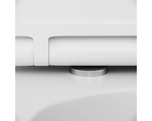 Инсталляция Am.Pm Inspire, IS49051.501700 с безободковым унитазом Inspire FlashClean, клавиша Pro L глянцевый хром, крышка микролифт