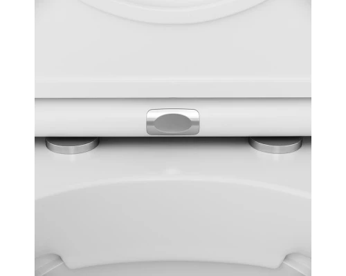 Инсталляция Am.Pm Inspire, IS49001.501700 с безободковым унитазом Inspire FlashClean, клавиша Pro L белая, крышка микролифт