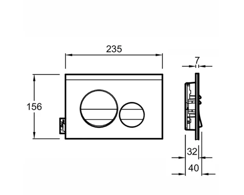Инсталляция с безободковым унитазом Jacob Delafon Odeon Rive Gauche E21745RU-00, клавиша матовый и глянцевый хром, тонкое сиденье с микролифтом