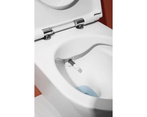 Подвесной унитаз-биде Laufen Cleanet Navia 8.2060.1.400.000.1 безободковый, крышка микролифт