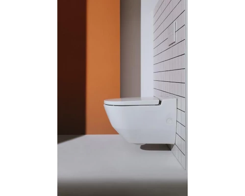 Подвесной унитаз-биде Laufen Cleanet Navia 8.2060.1.400.000.1 безободковый, крышка микролифт