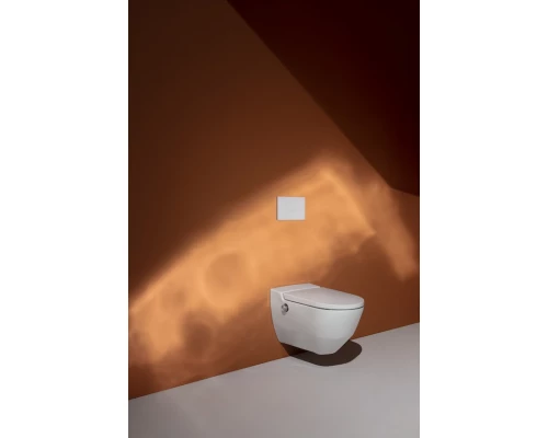 Подвесной унитаз-биде Laufen Cleanet Navia 8.2060.1.400.000.1 безободковый, крышка микролифт