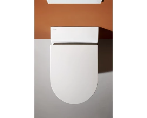 Подвесной унитаз-биде Laufen Cleanet Navia 8.2060.1.400.000.1 безободковый, крышка микролифт