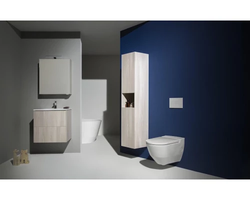 Подвесной унитаз-биде Laufen Cleanet Navia 8.2060.1.400.000.1 безободковый, крышка микролифт