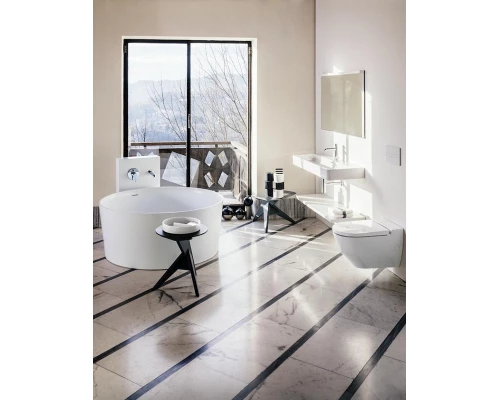 Подвесной унитаз-биде Laufen Cleanet Navia 8.2060.1.400.000.1 безободковый, крышка микролифт