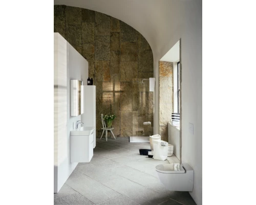 Подвесной унитаз-биде Laufen Cleanet Navia 8.2060.1.400.000.1 безободковый, крышка микролифт