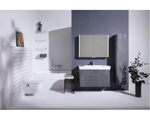 Подвесной унитаз-биде Laufen Cleanet Navia 8.2060.1.400.000.1 безободковый, крышка микролифт