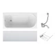 Ванна акриловая Am.Pm Sense W75A-170-070W-KL, 170 х 70 см, с каркасом и сливом-переливом