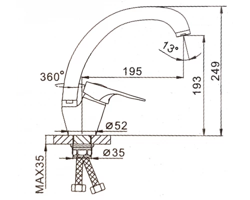 12.008 Смеситель для кухни
