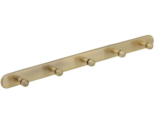 Планка с 5-ю крючками L40 см Veragio Gialetta, бронза VR.GIL-6438.BR