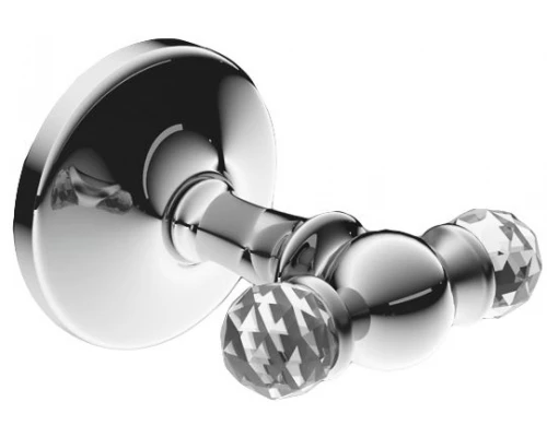 Двойной крючок Art&Max Antic Crystal AM-2686SJ-Cr, хром