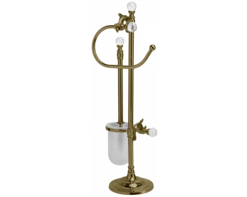 Стойка для унитаза и биде Art&Max Barocco Crystal AM-1948-Br-C 15х57 см, бронза